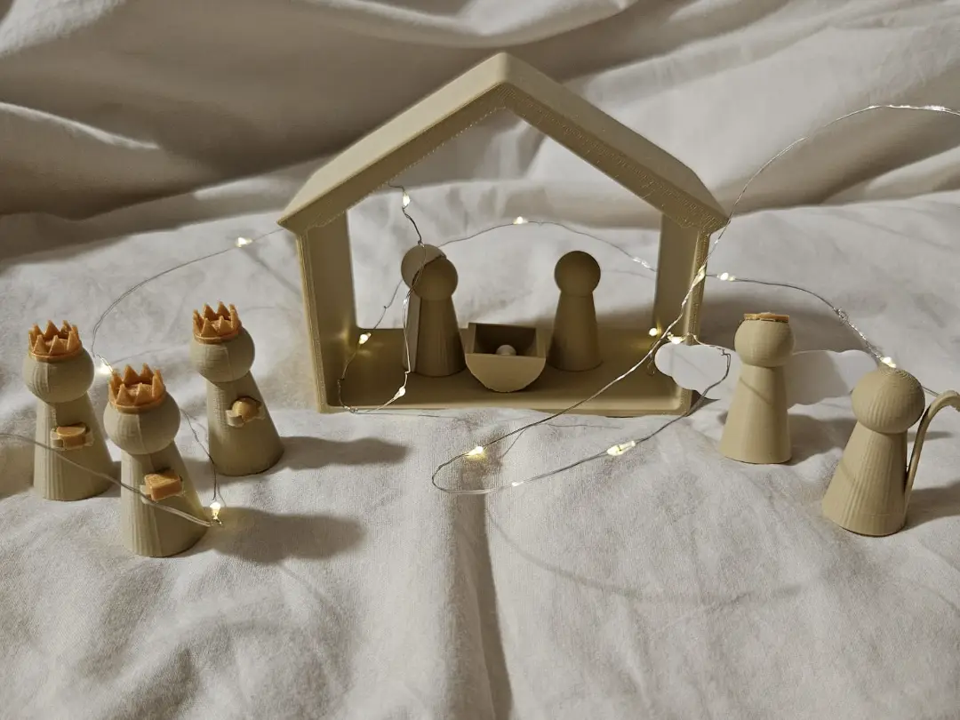 Modern Nativity Scene - Christmas Decoration — modelo 3D