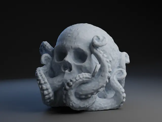 Octo Skull — modelo 3D