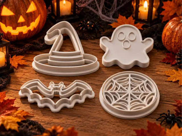 Spooky Helloween Stamps/Cookie Cutter — modelo 3D