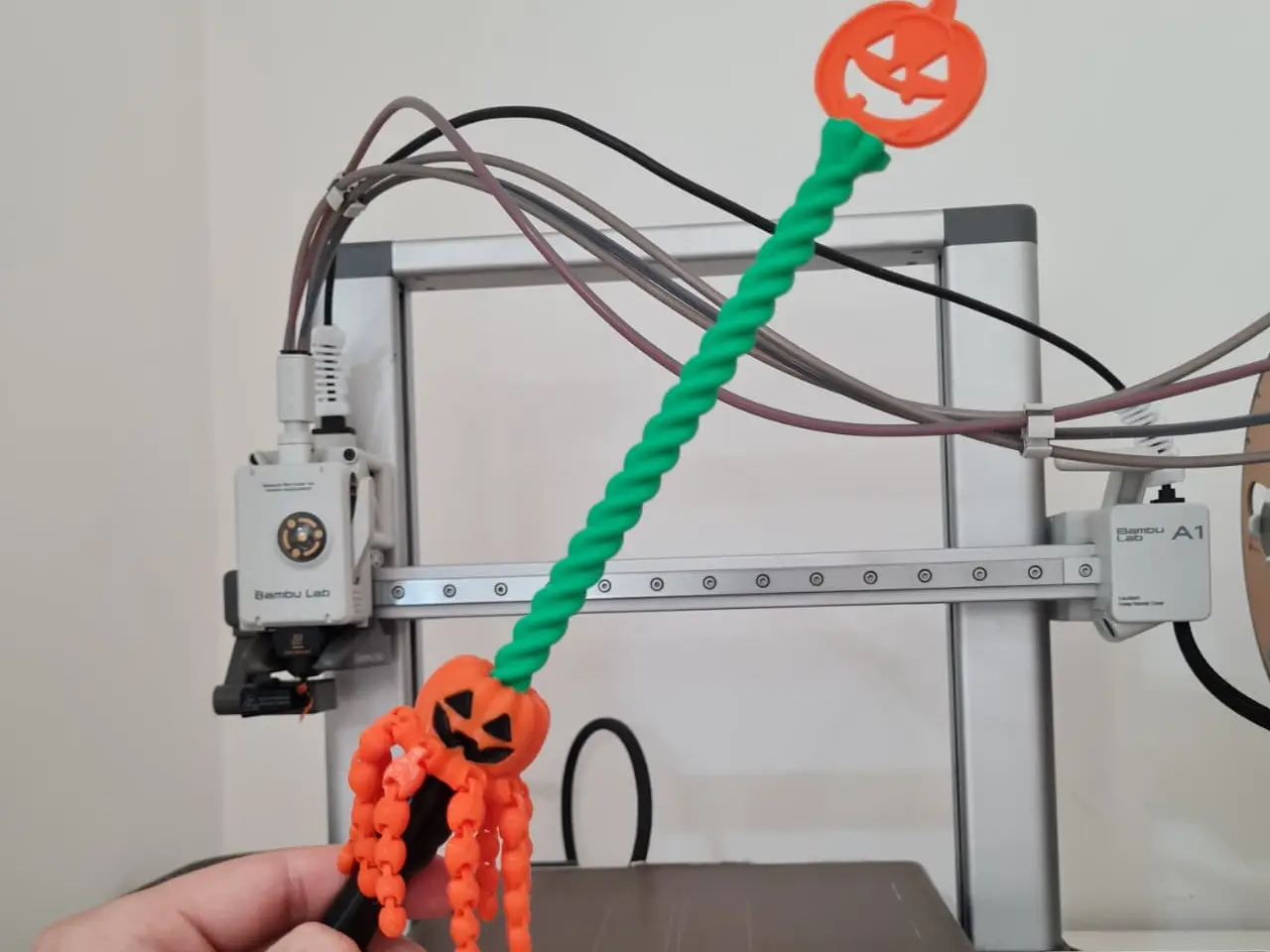 VARITA GIRATORIA | Calabaza Halloween — modelo 3D
