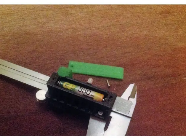 Caliper, replacement of the battery on AAA. — modelo 3D