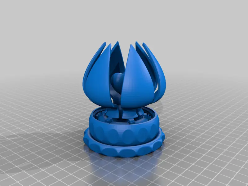 Valentines Day Blooming Flower Gift Box — modelo 3D