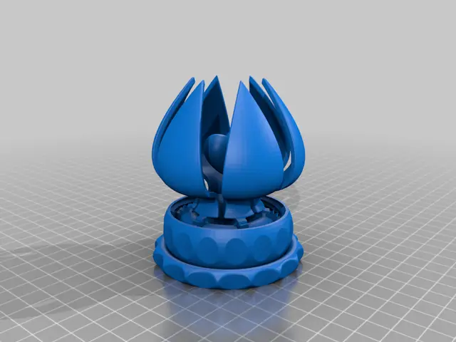 Valentines Day Blooming Flower Gift Box — modelo 3D