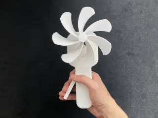 手动风扇V2.0 — modelo 3D