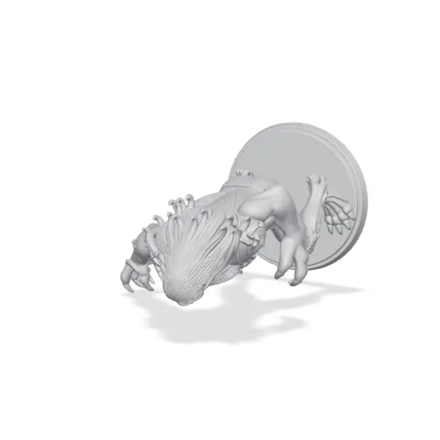 Werewolf Lycan Champion Fantasy Miniature — modelo 3D