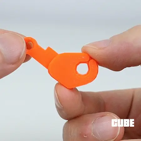 PRINT-IN-PLACE GOTCHA MEME KEYCHAIN — modelo 3D