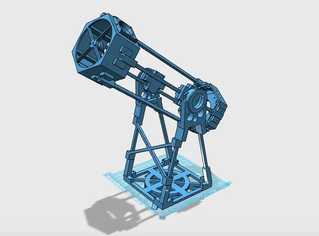 Hexonian 6 Printable Dobsonian Telescope — modelo 3D