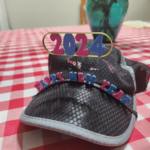 Happy New Year 2024 Brim Trim for Base Ball Cap — modelo 3D