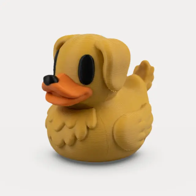 Golden Retriever Rubber Duck - Animal Figurine — modelo 3D