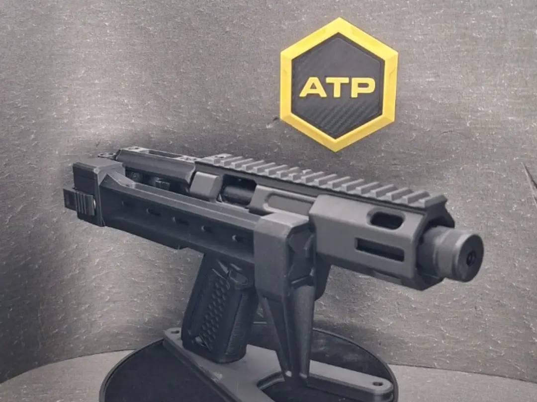 ATP Blackveil AAP01 Folding Stock & Picatinny Adap — modelo 3D
