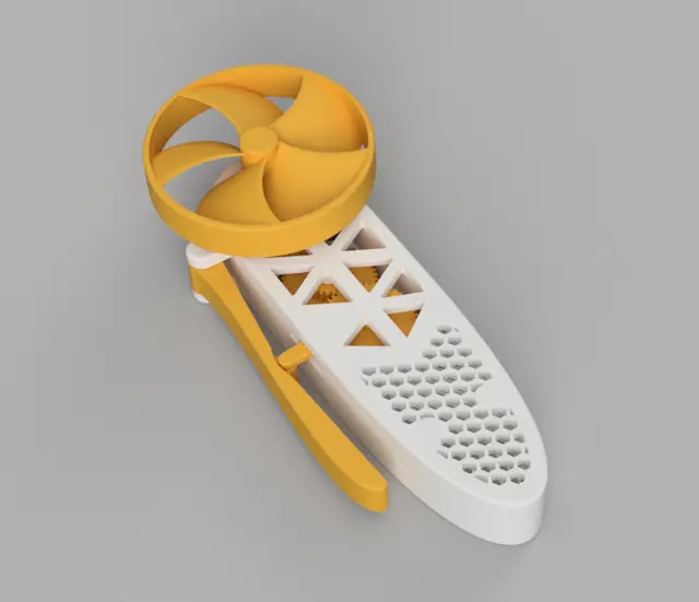Mechanical Squeeze Fan V1 — modelo 3D