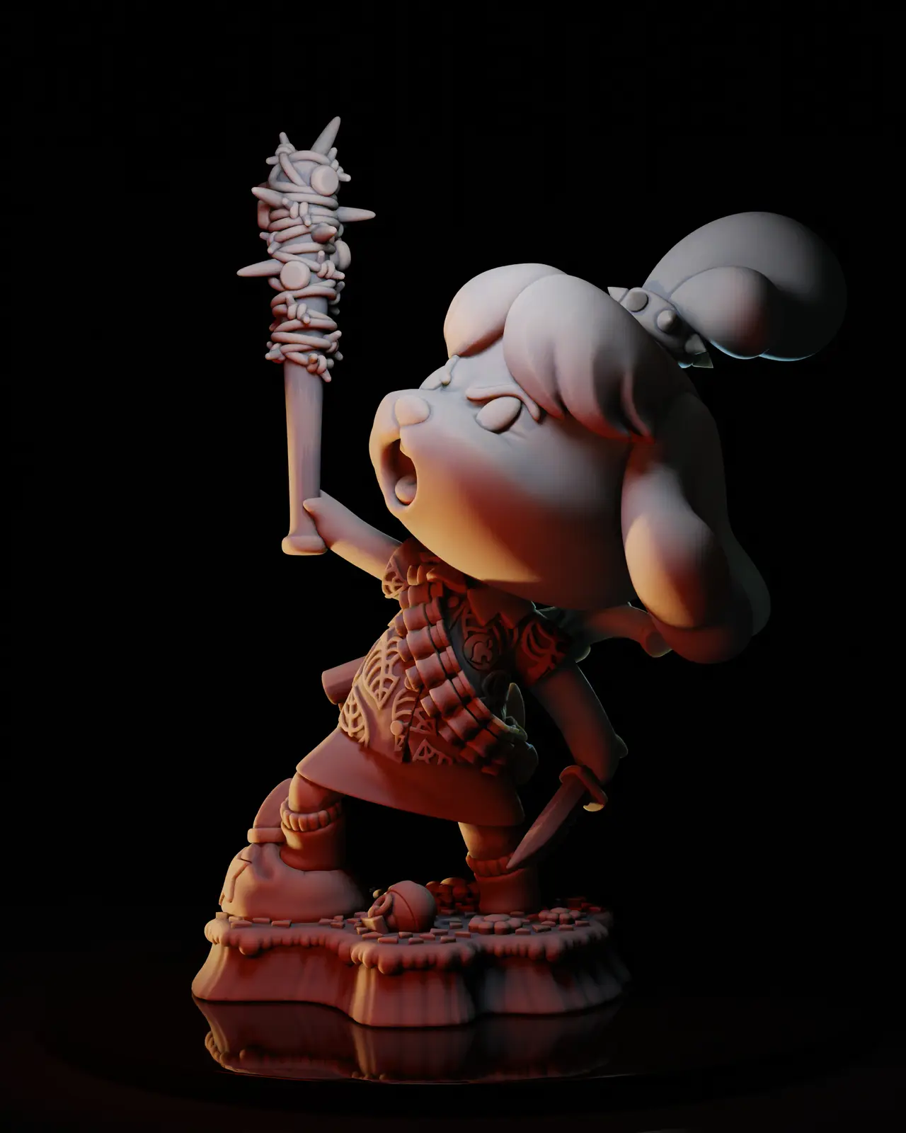 Zombie killer Isabelle — modelo 3D