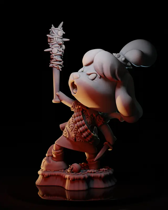 Zombie killer Isabelle — modelo 3D
