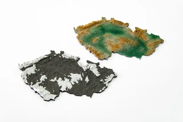 The Czech Republic 3D terrain model — modelo 3D