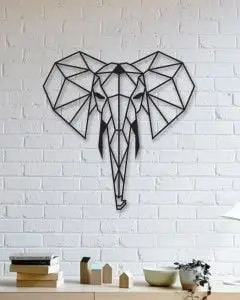 Elephant Wall Sculpture 2D — modelo 3D
