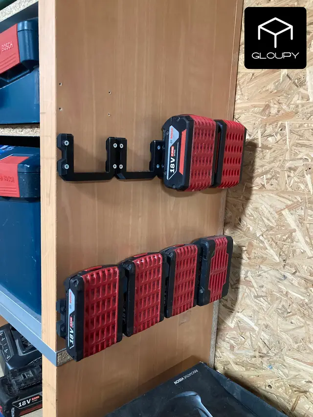 Bosch Professional Wall Battery Holder (18V) — modelo 3D