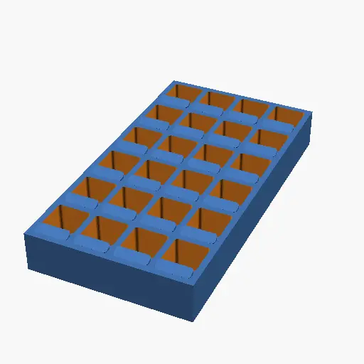Square Lipstick Organizer — modelo 3D