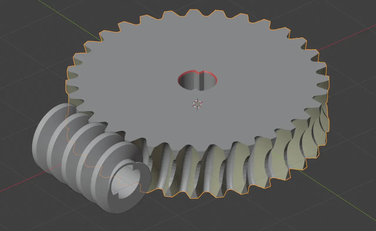 Lego Worm Gear Wheel 32 teeth — modelo 3D