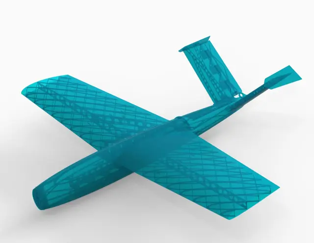 Sparrow 3D Printed Plane — modelo 3D