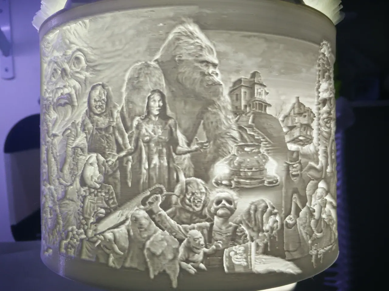 Halloween Horror Movie Lithophane — modelo 3D