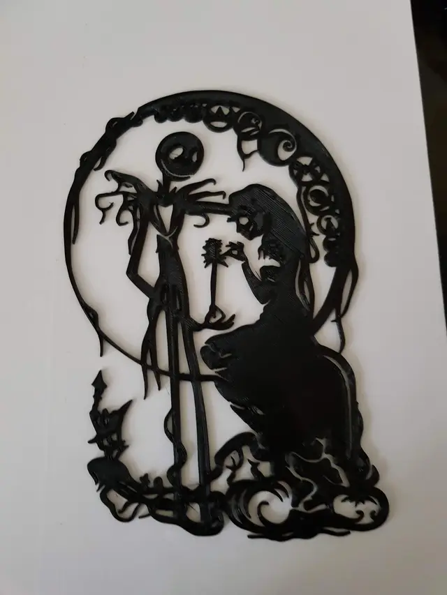 Nightmare Before Christmas silhouette — modelo 3D