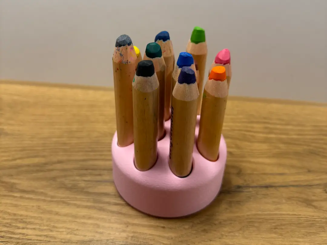 Jumbo Stiftehalter / 15mm Buntstifte Organizer — modelo 3D