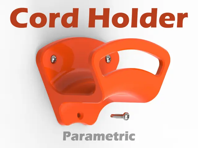 Extension Cord Holder ( Parametric ) — modelo 3D