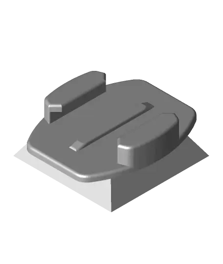 Tripod Plate with GoPro Mount — modelo 3D