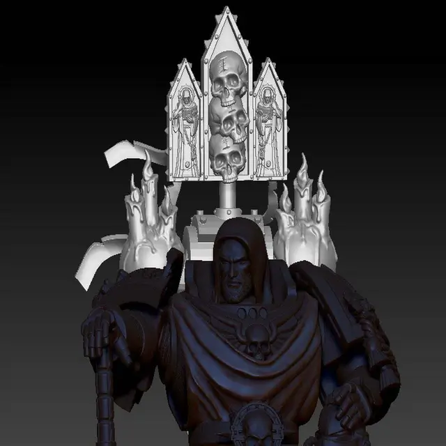 Space Marine Reliquary Backpack (unscaled) — modelo 3D