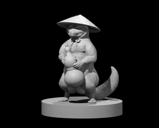 Tanuki — modelo 3D
