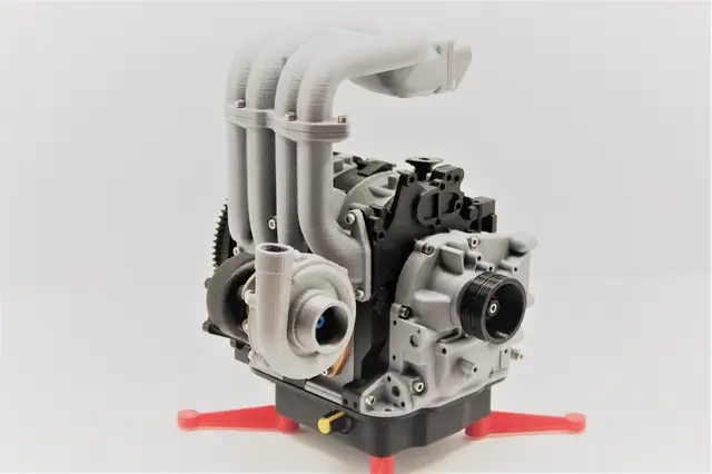 Mazda RX7 Wankel Rotary Engine 13B-REW - Working Model — modelo 3D