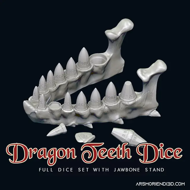 Dragon Teeth Dice Set — modelo 3D