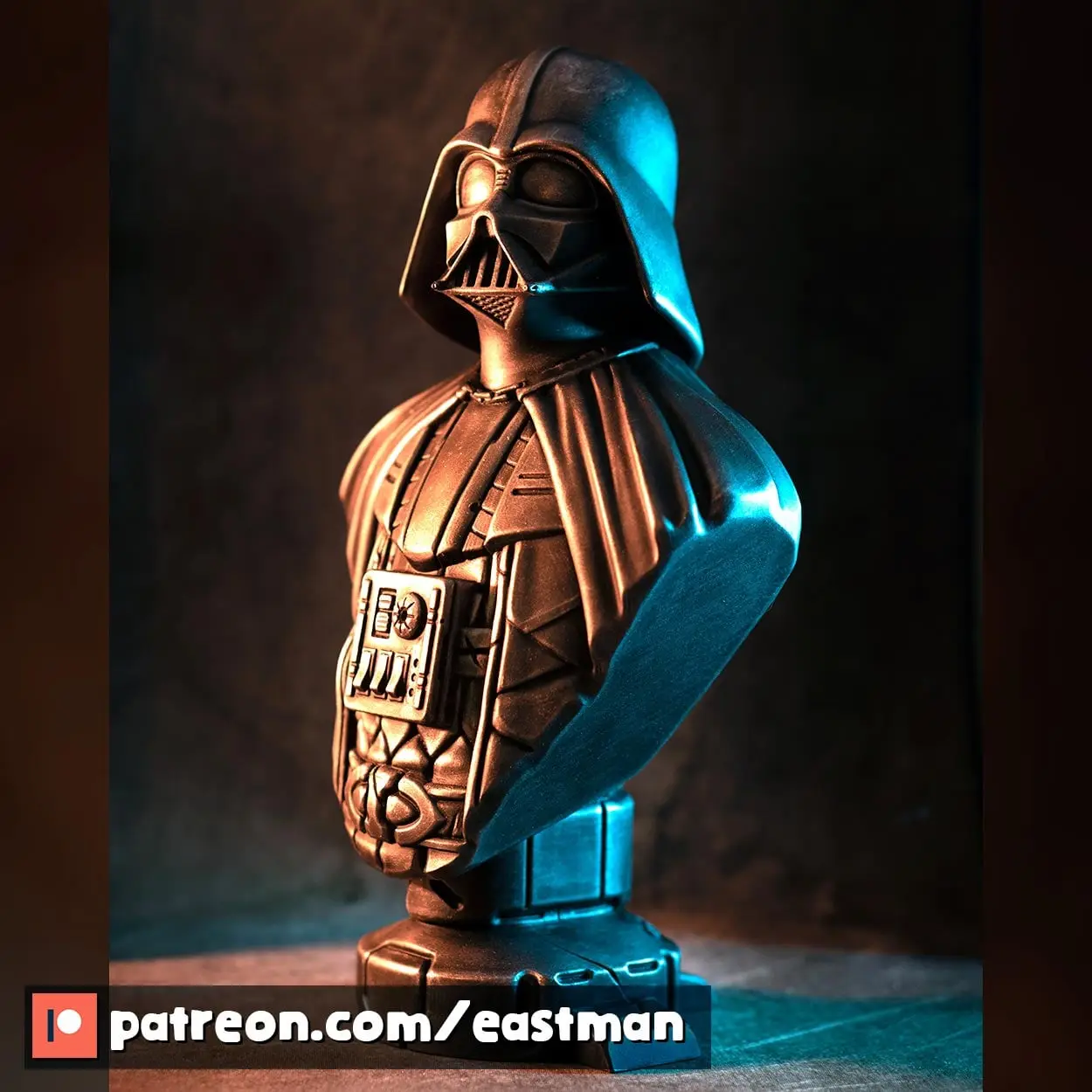 Darth Vader bust (fan art) — modelo 3D