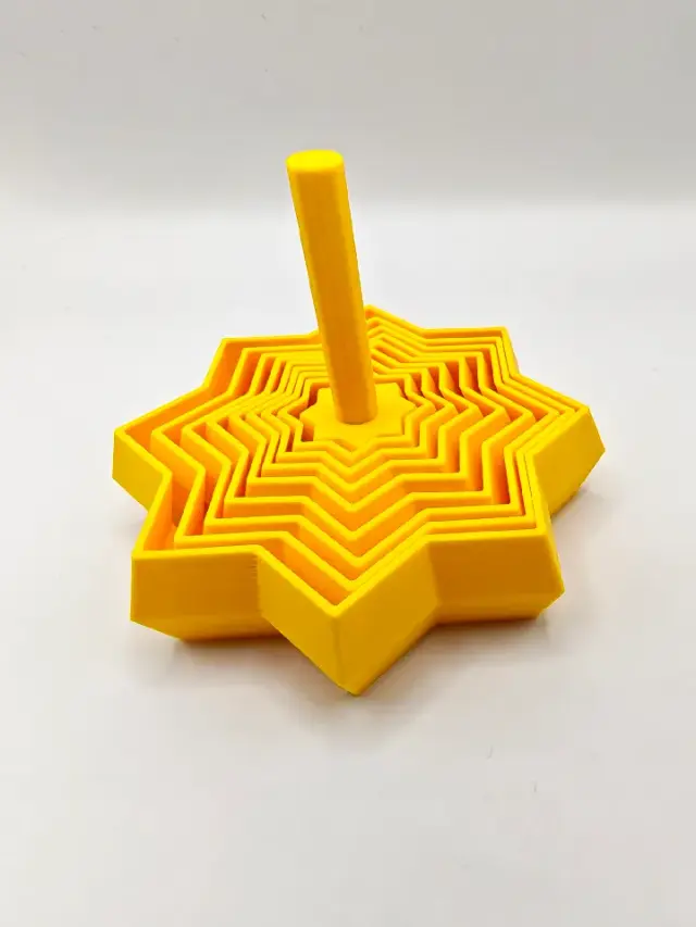 The Fidget Star - with a handle — modelo 3D