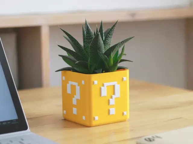 Mario Bros Planter - Single/Dual Extrusion Minimal Planter — modelo 3D