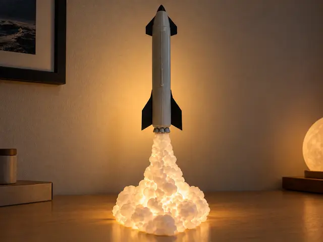 Starship Rocket Lamp - NO AMS — modelo 3D