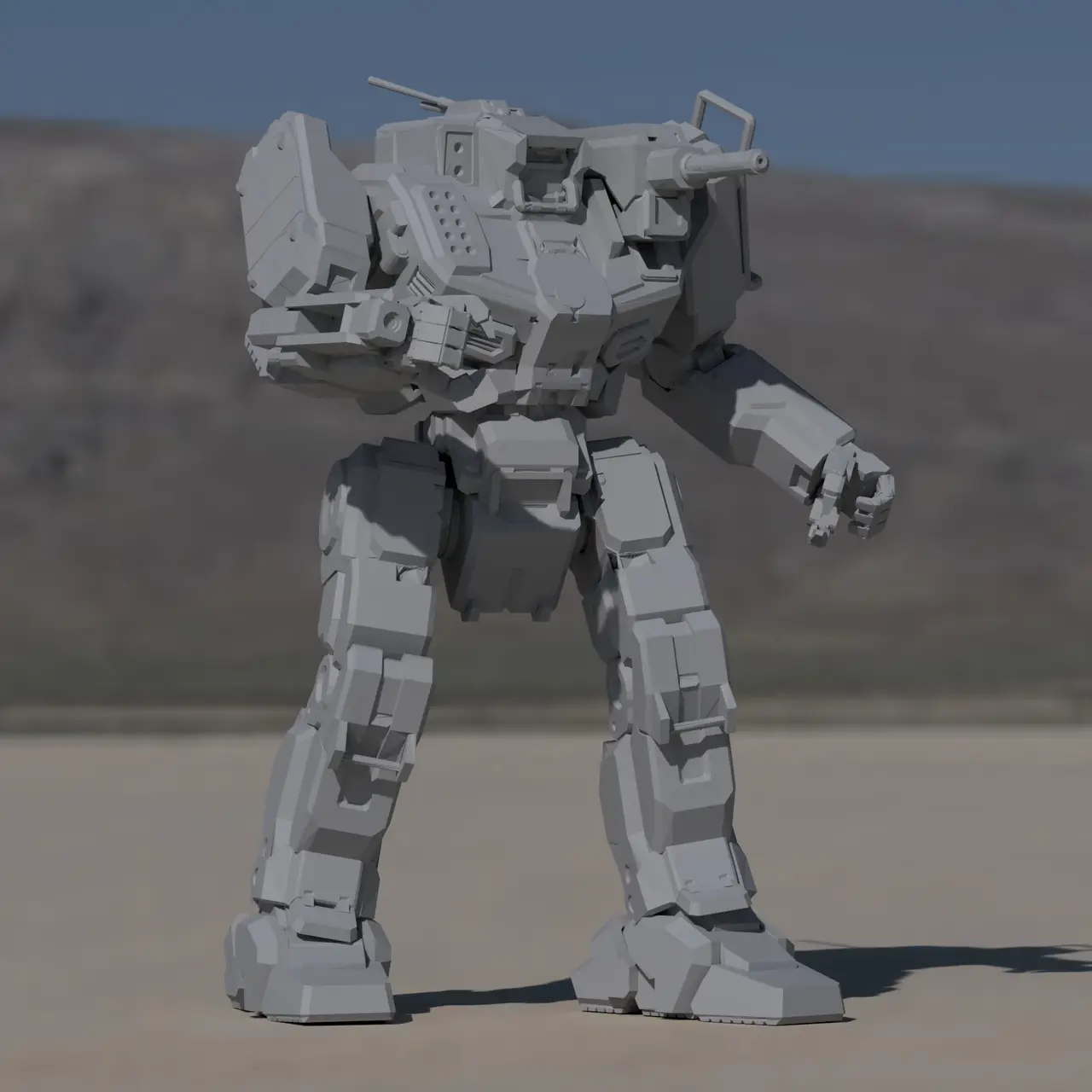 SHD-2H Shadowhawk for Battletech — modelo 3D