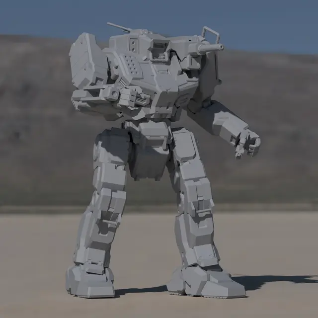 SHD-2H Shadowhawk for Battletech — modelo 3D