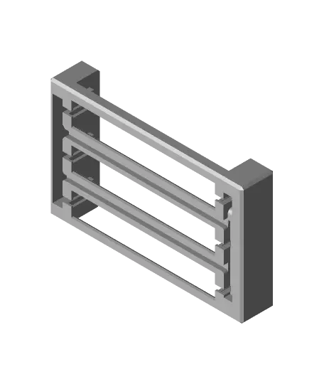 qx7 battery tray 3x 18650 — modelo 3D