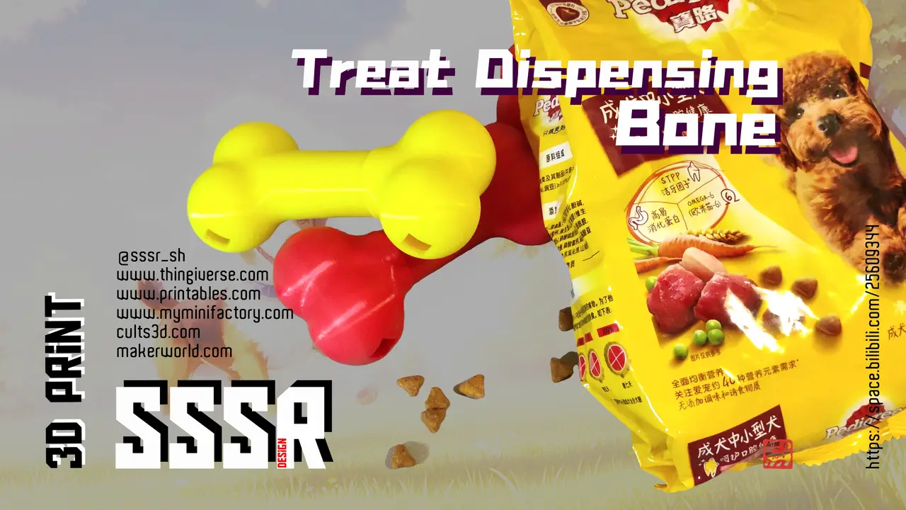 Treat Dispensing Bone — modelo 3D