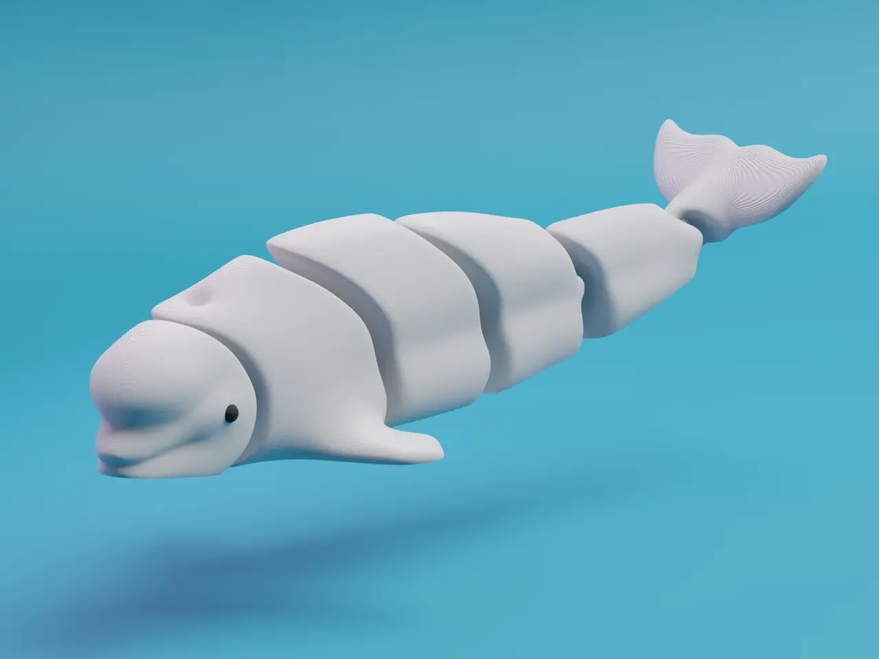 Articulated Beluga whale — modelo 3D