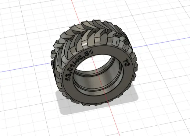 tractor wheel — modelo 3D