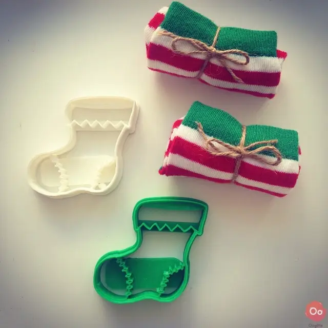 Christmas Sock Cookie Cutter — modelo 3D