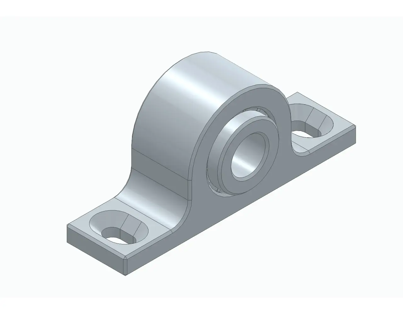 A heavier duty kind-of-608 pedestal bearing — modelo 3D