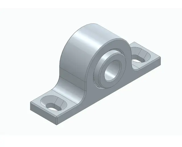 A heavier duty kind-of-608 pedestal bearing — modelo 3D