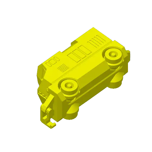 Fixum Dude Motors PIP Diesel Train — modelo 3D