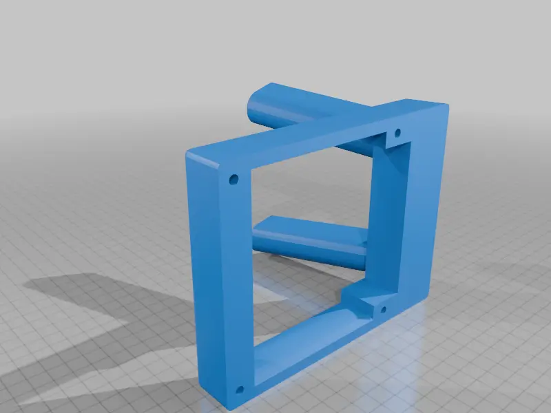 2 fan aio radiator support — modelo 3D