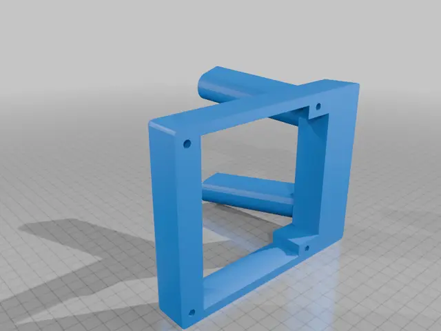2 fan aio radiator support — modelo 3D