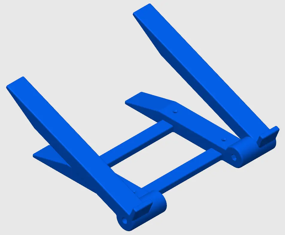 Adjustable Laptop Stand (14" Laptops) — modelo 3D