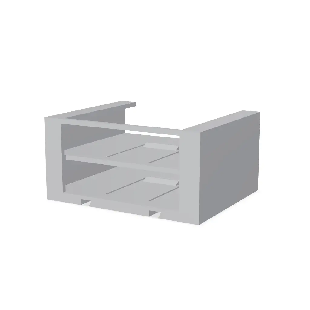 SKÅDIS rack for 2x UGREEN 2.5in USB-C SSD cases — modelo 3D